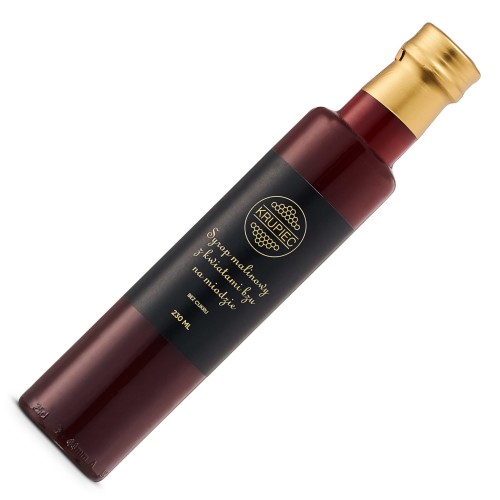 Syrop malinowy z kwiatami bzu na miodzie 230ml