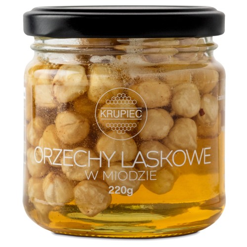 Orzechy laskowe w miodzie 220g