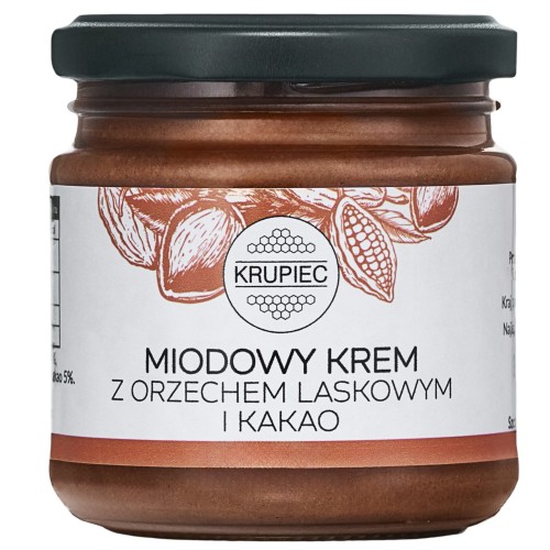 Miód z kakao i orzechami laskowymi 250g