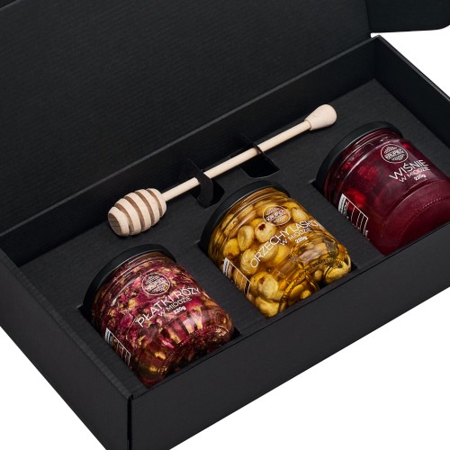 Zestaw prezentowy 3 owoców w miodzie